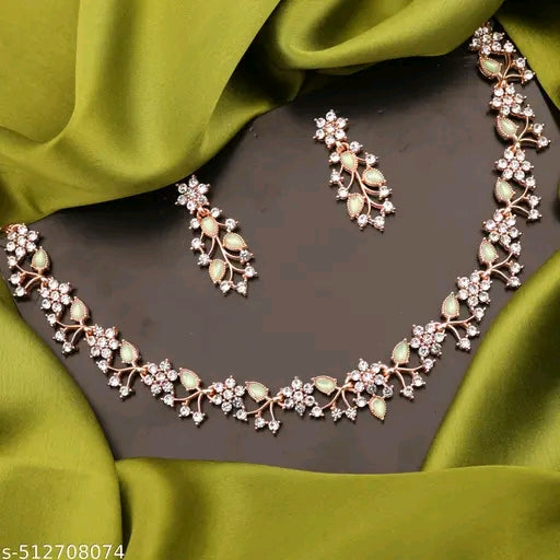 Rosegold Plated Necklace Set