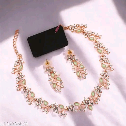 Rosegold Plated Necklace Set
