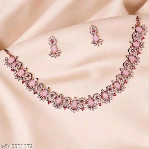 Rose Gold Plated Necklace Set