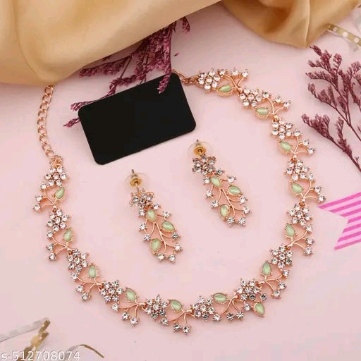 Rosegold Plated Necklace Set