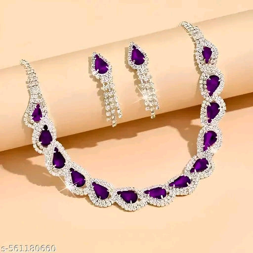 Purple Necklace Set