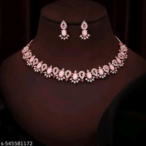 Rose Gold Plated Necklace Set